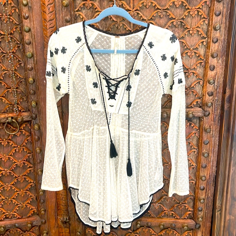 Bohemian Free People blouse- S